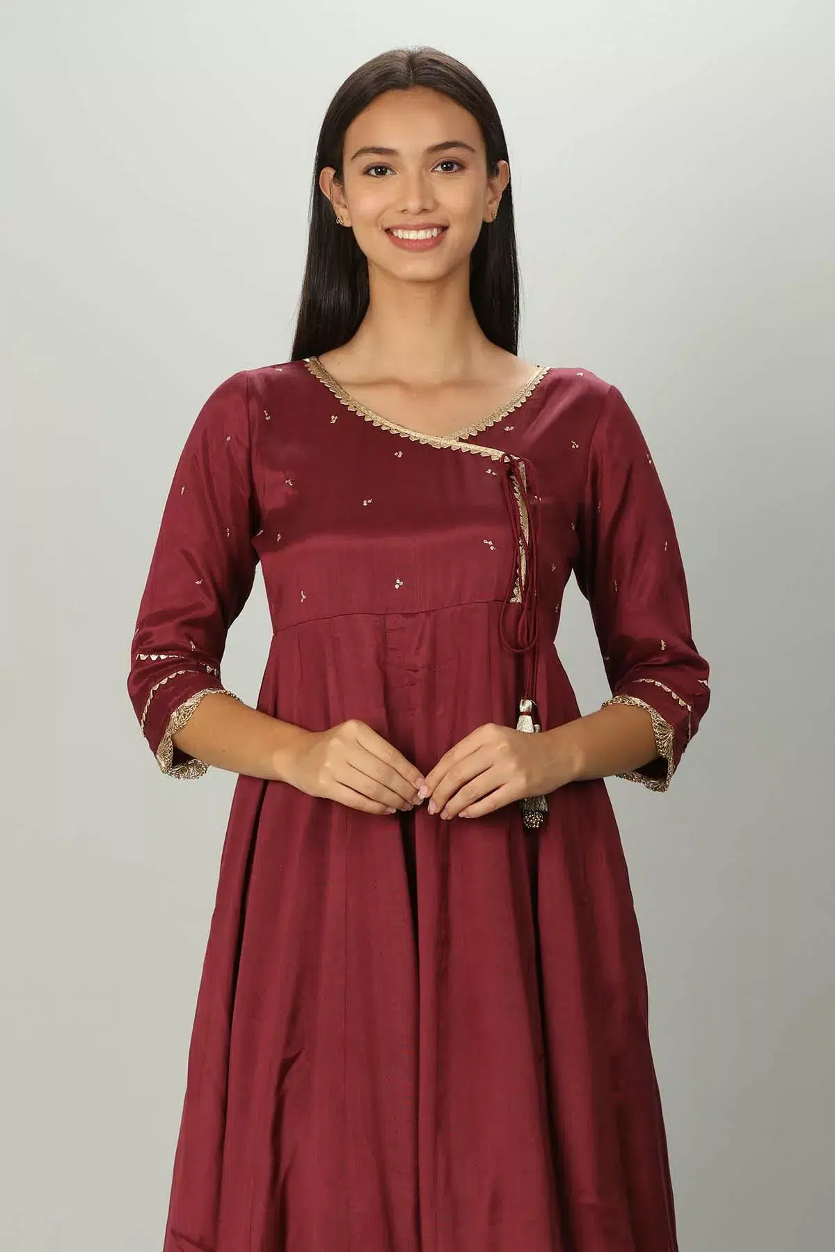 Wine Kurta Women