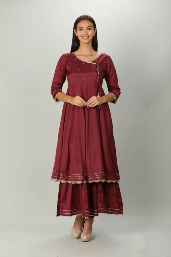 Wine Kurta Women