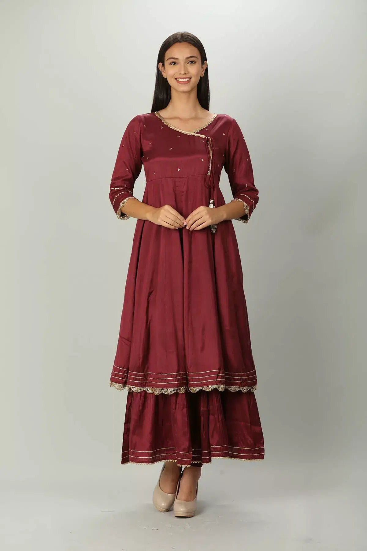 Wine Kurta Women