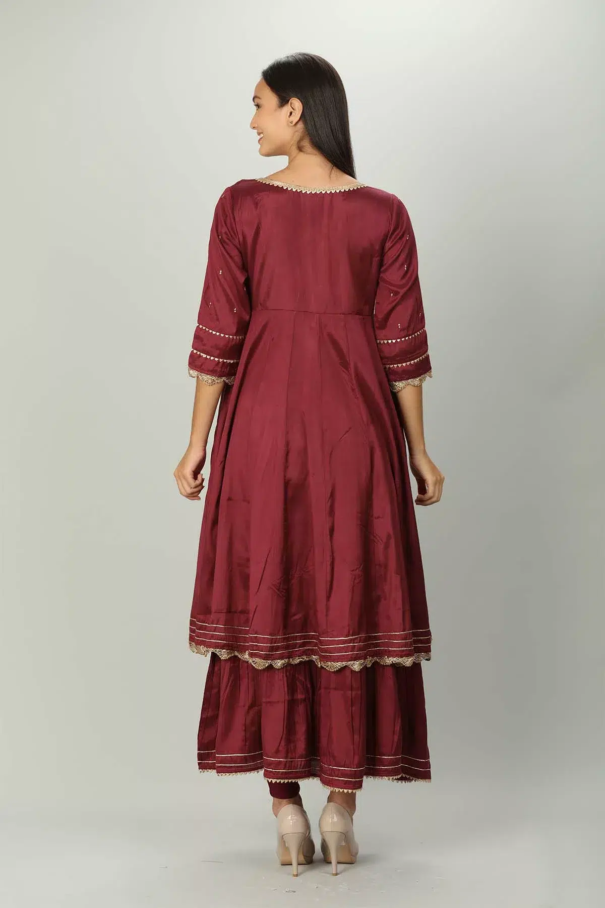 Wine Kurta Women