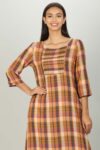 Checks Brown Kurtis For Women