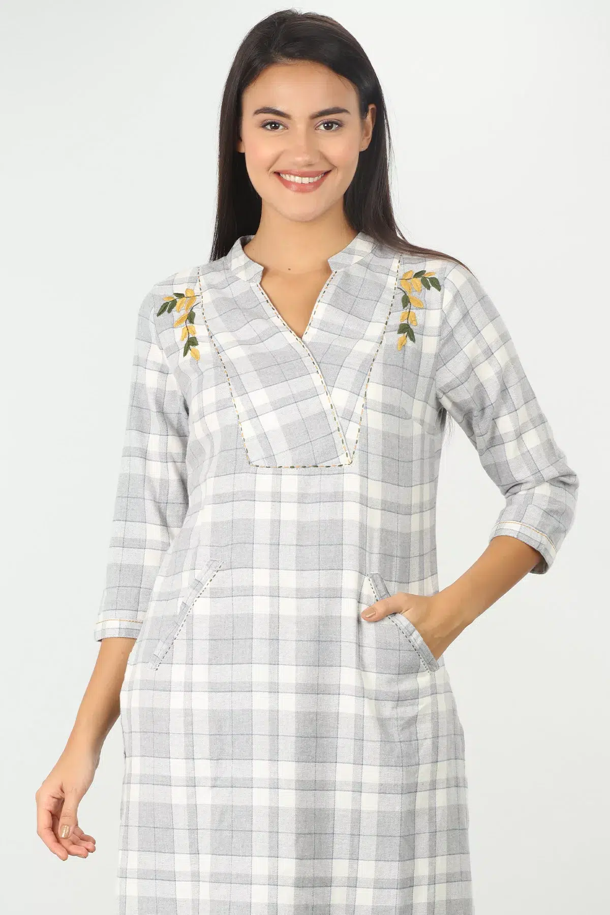 Grey Kurta For Women