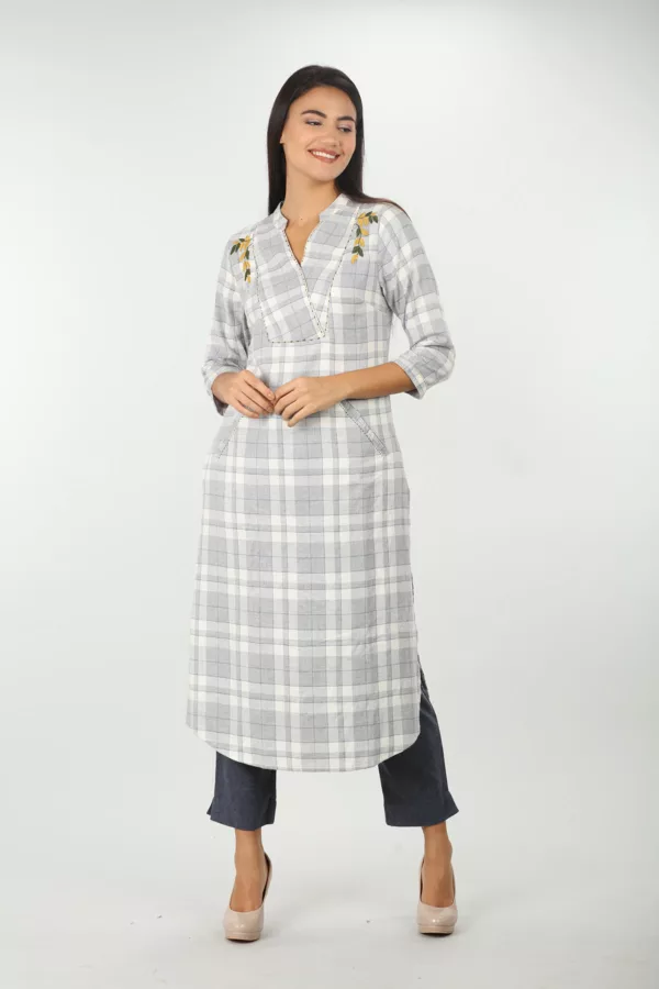Grey Kurta For Women