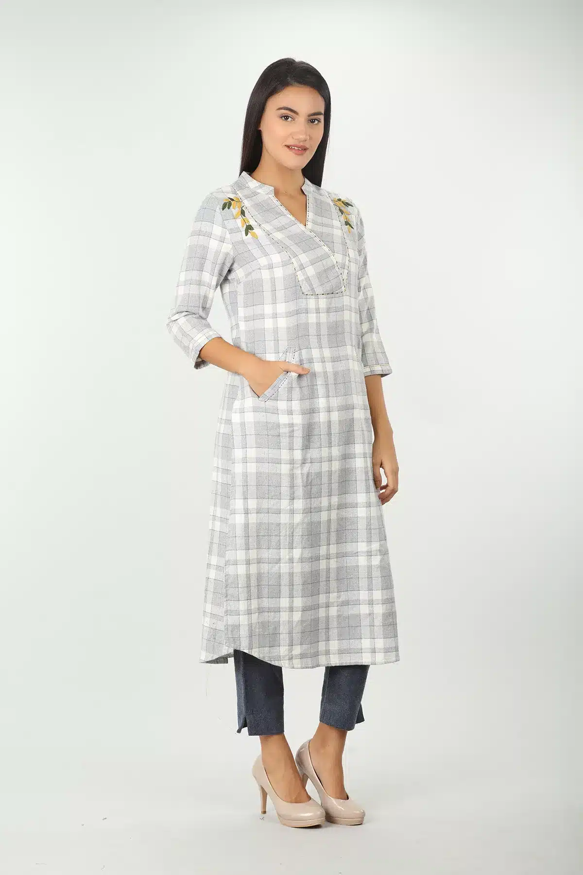 Grey Kurta For Women