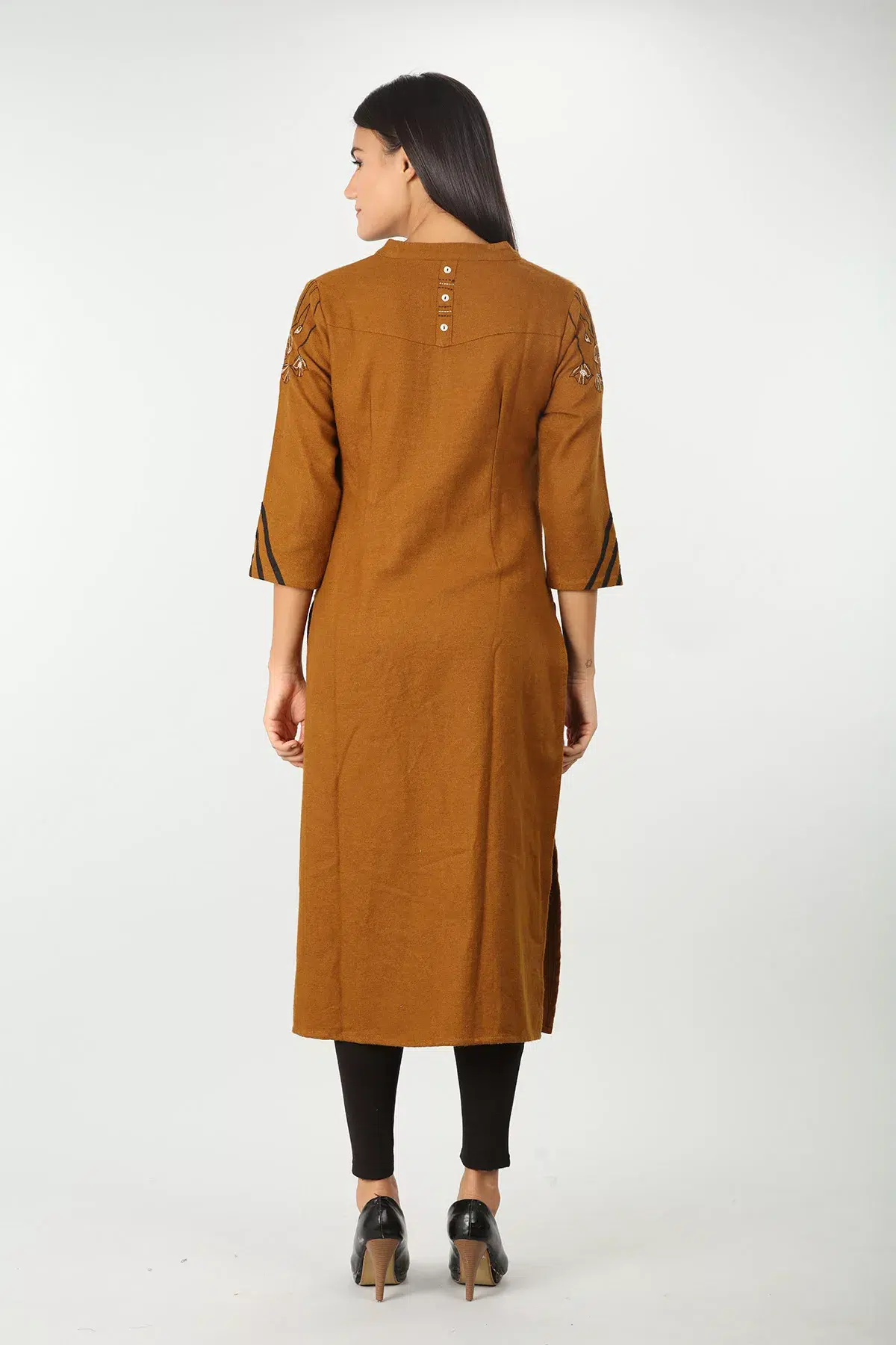 Solid Brown Kurtis For Women