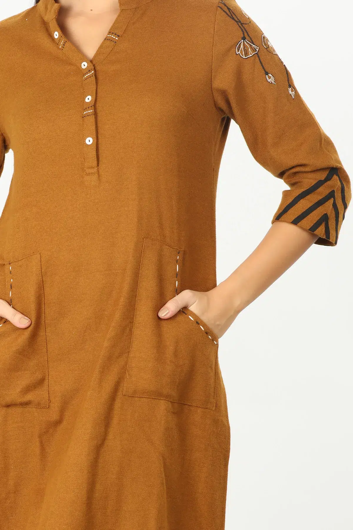 Solid Brown Kurtis For Women