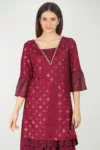 Wine Kurti For Women