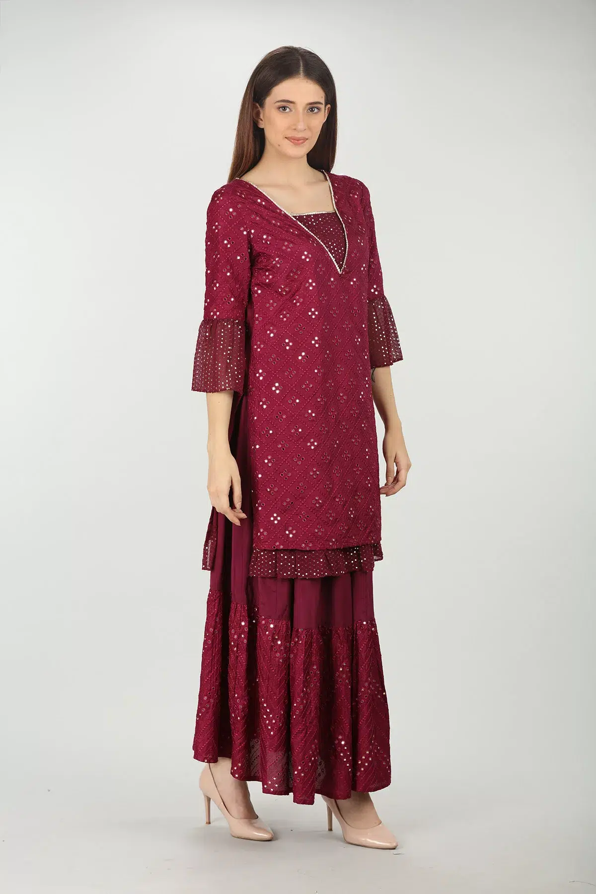 Wine Kurti For Women