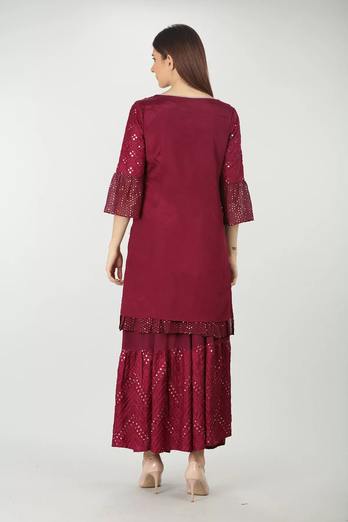Wine Kurti For Women