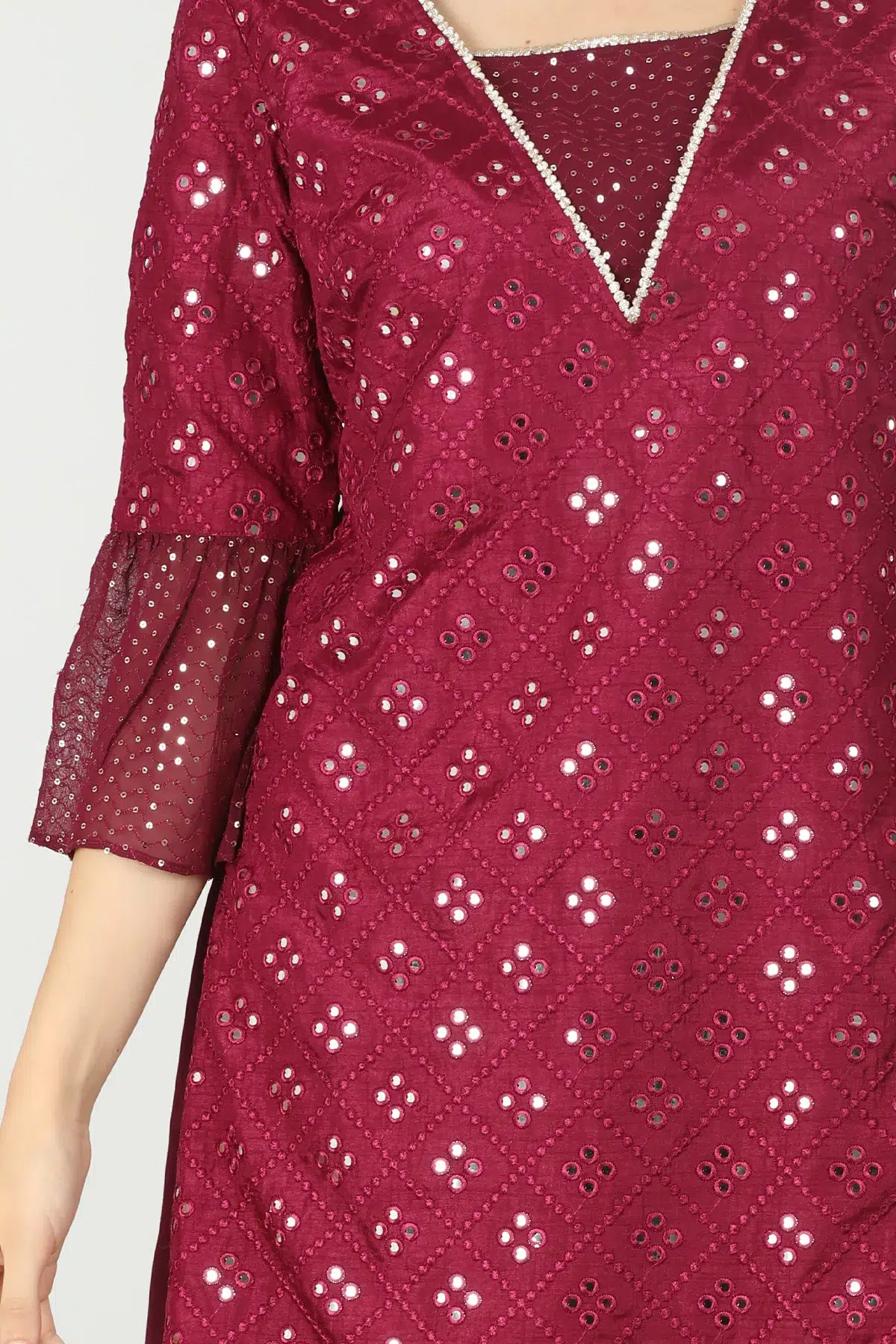 Wine Kurti For Women
