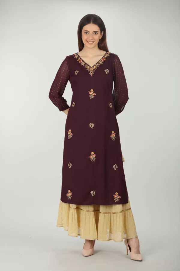 Purple Kurti For Women