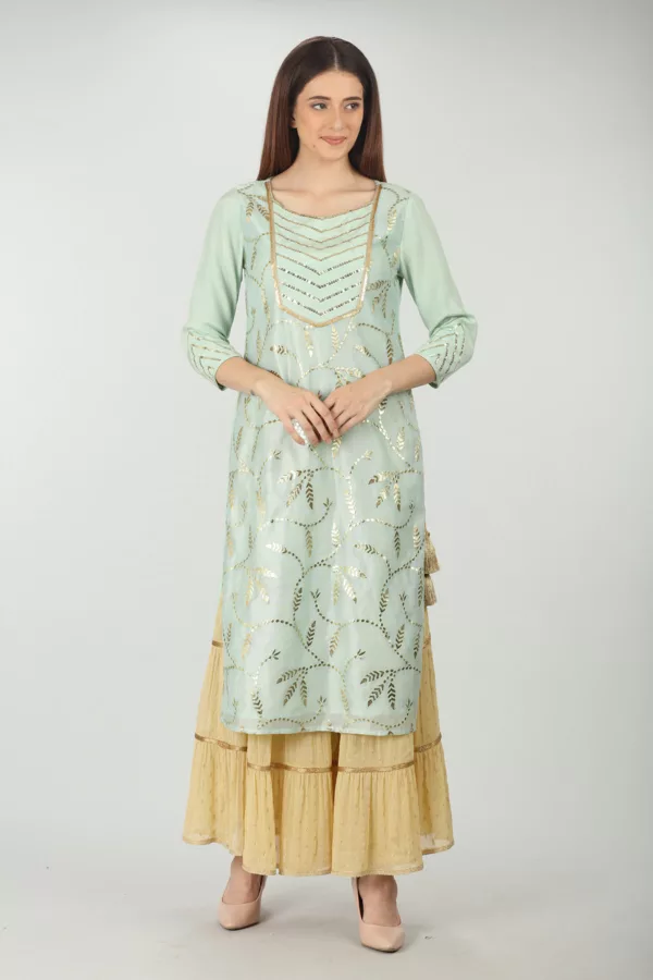 Sage Green Kurti For Women