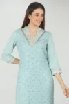 Light Blue Kurta For Women