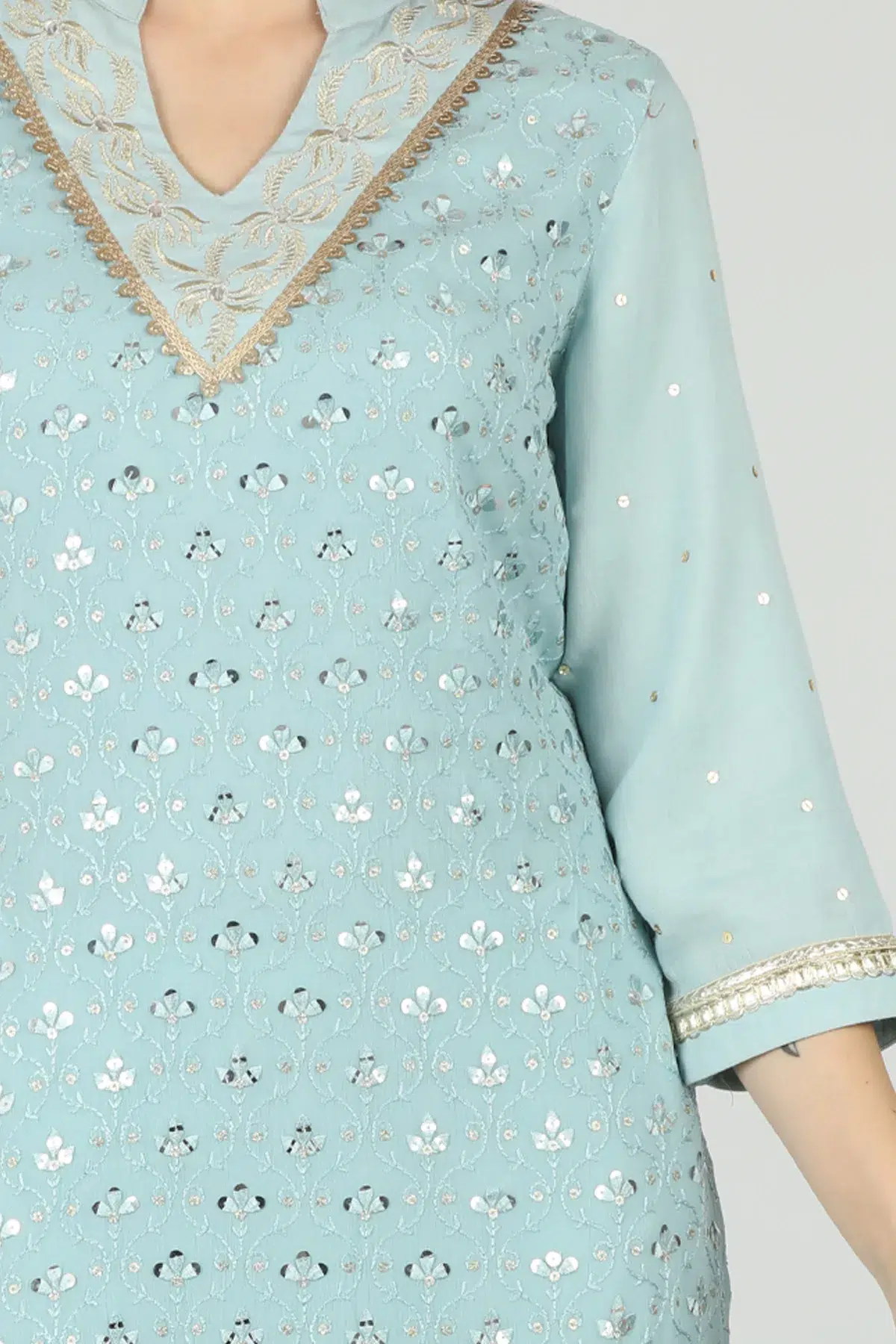 Light Blue Kurta For Women