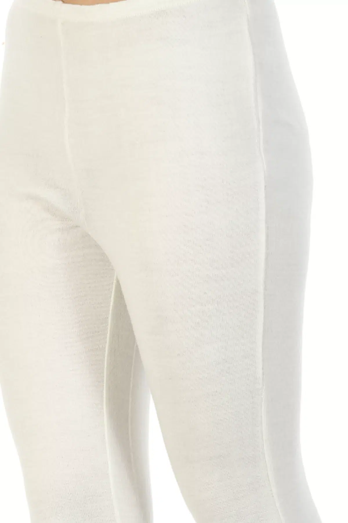 Off white SOLID ANKLE LENGTH SLACKS - Image 5
