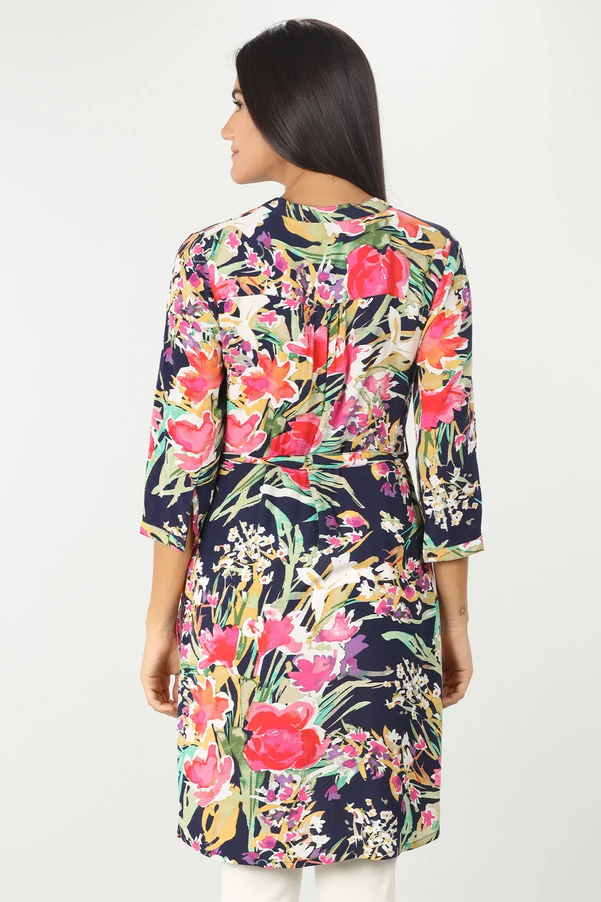 Printed Blue Tunic For Women