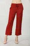 Dark Brick Red Plazo For Women