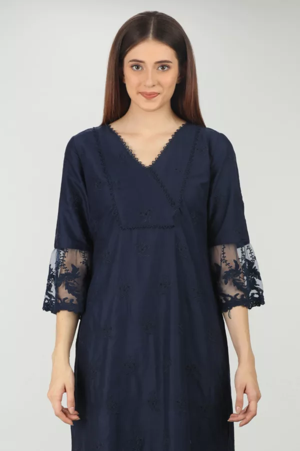 Navy Blue Kurti For Women