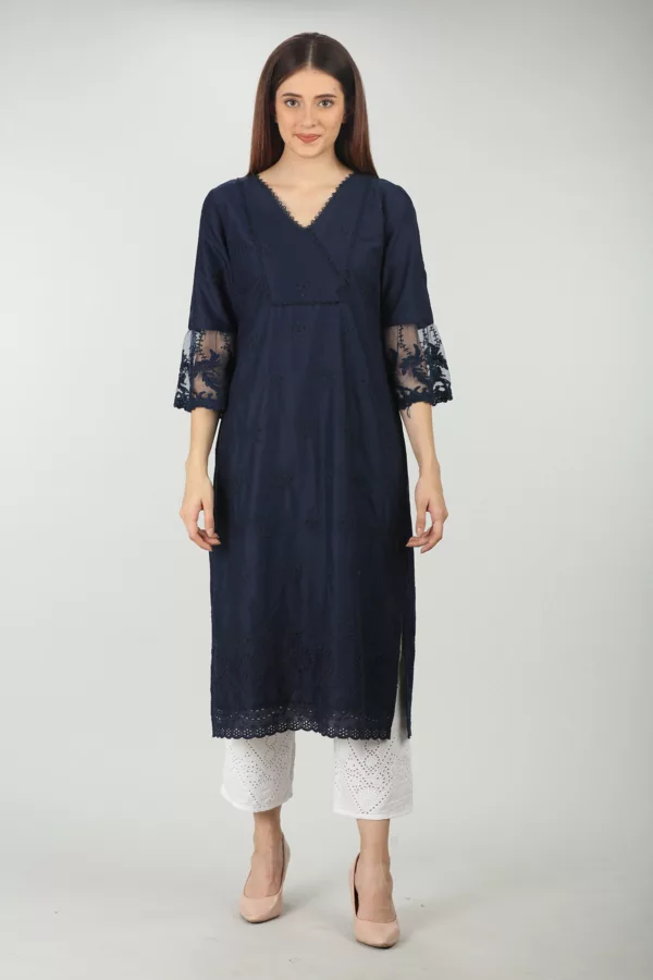 Navy Blue Kurti For Women