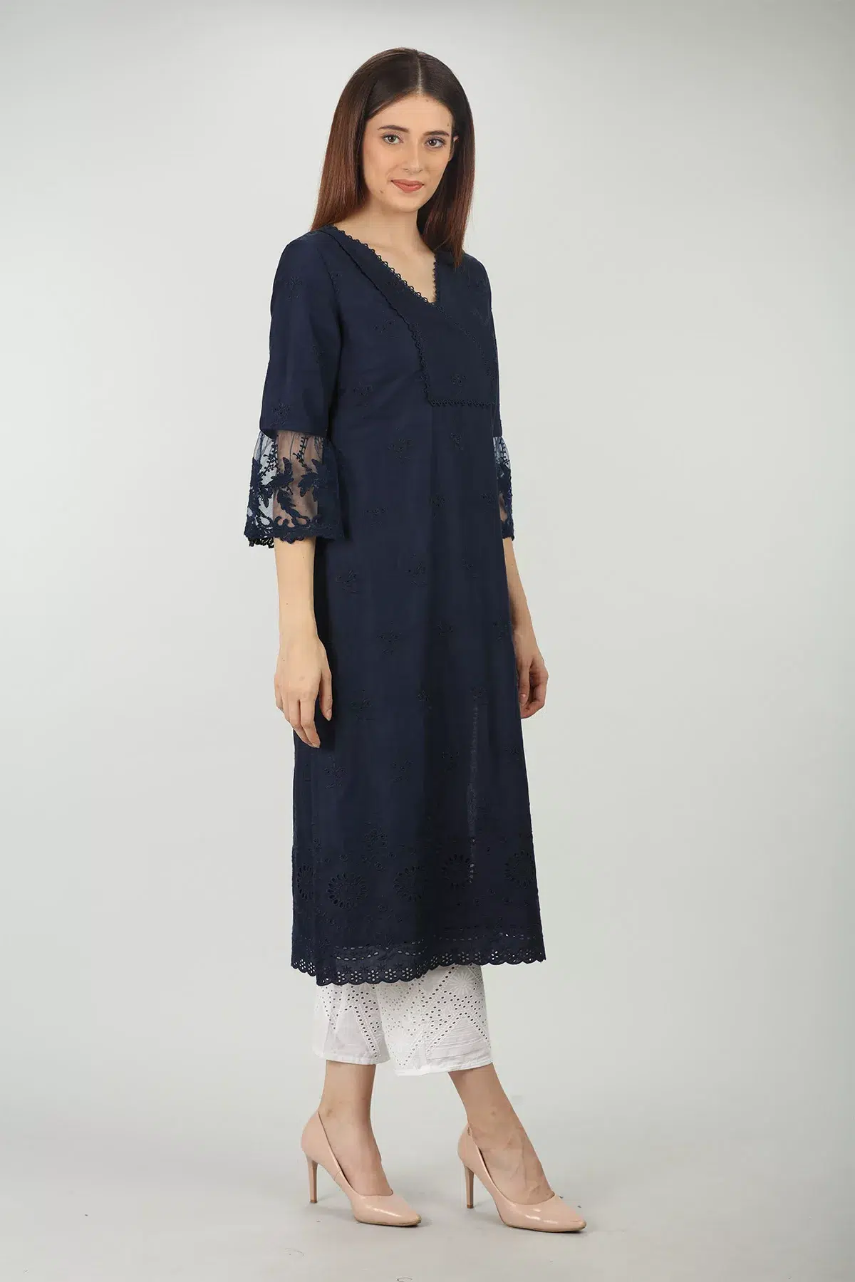 Navy Blue Kurti For Women