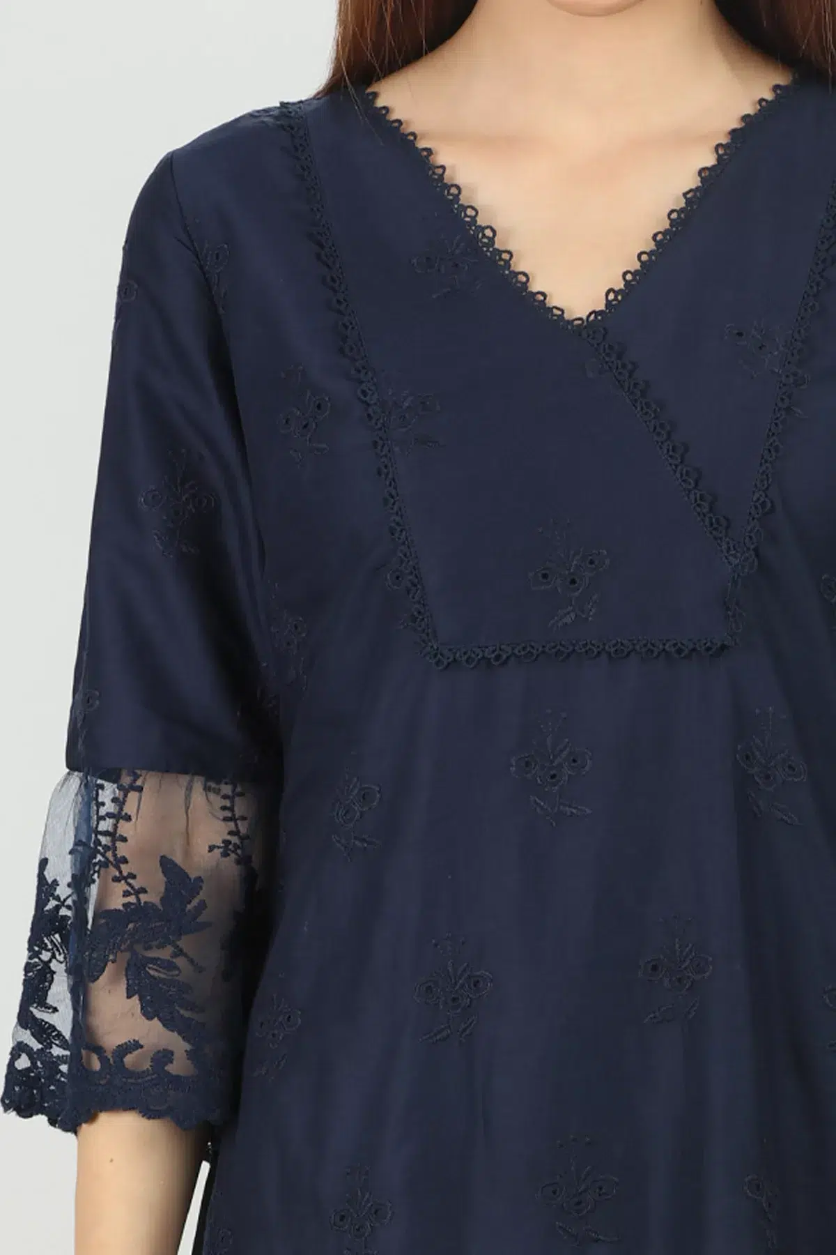 Navy Blue Kurti For Women