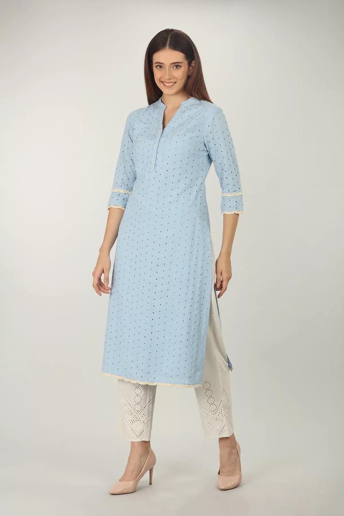 Light Blue Kurta For Women