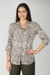 Printed Cream Shirt For Women
