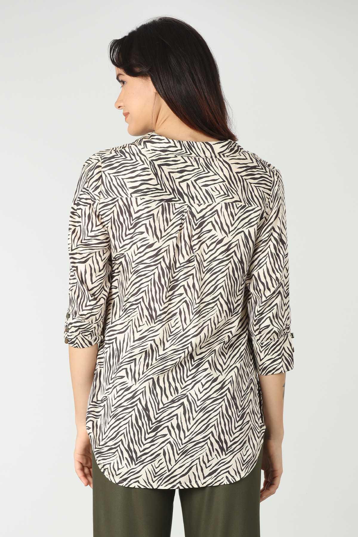 Printed Cream Shirt For Women