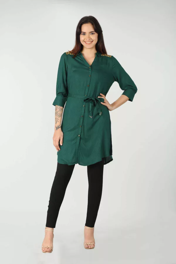Green Shirt For Ladies