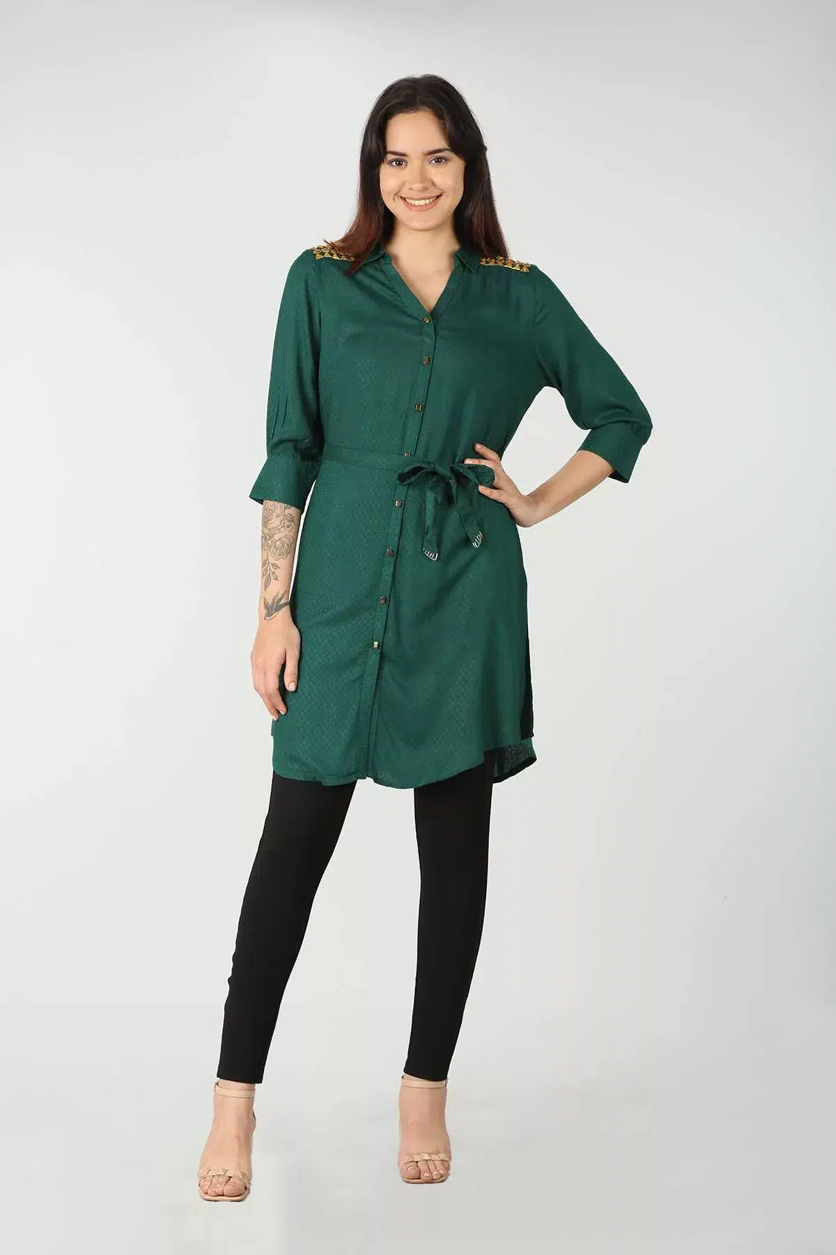 Green Shirt For Ladies
