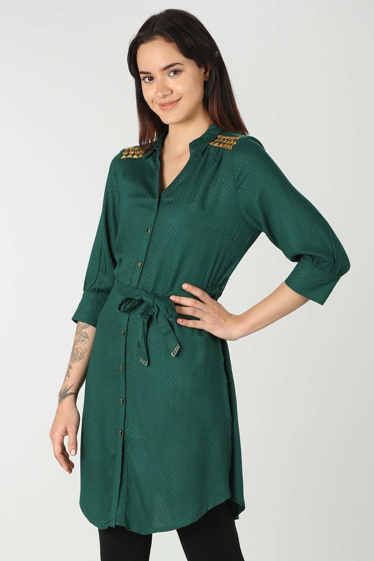Green Shirt For Ladies