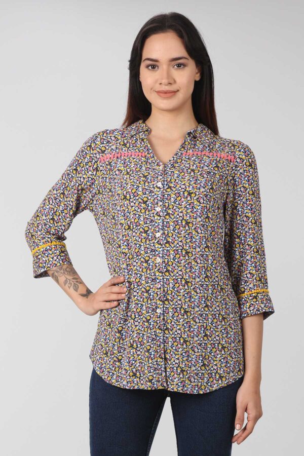 Multicolour Printed Women Top Trendy