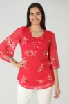 Printed Pink Top For Women