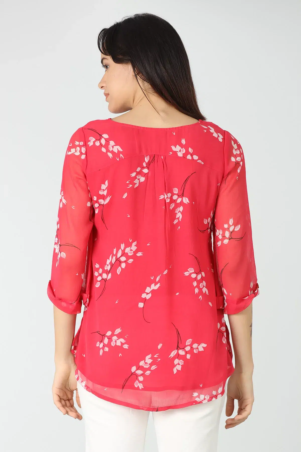 Printed Pink Top For Women