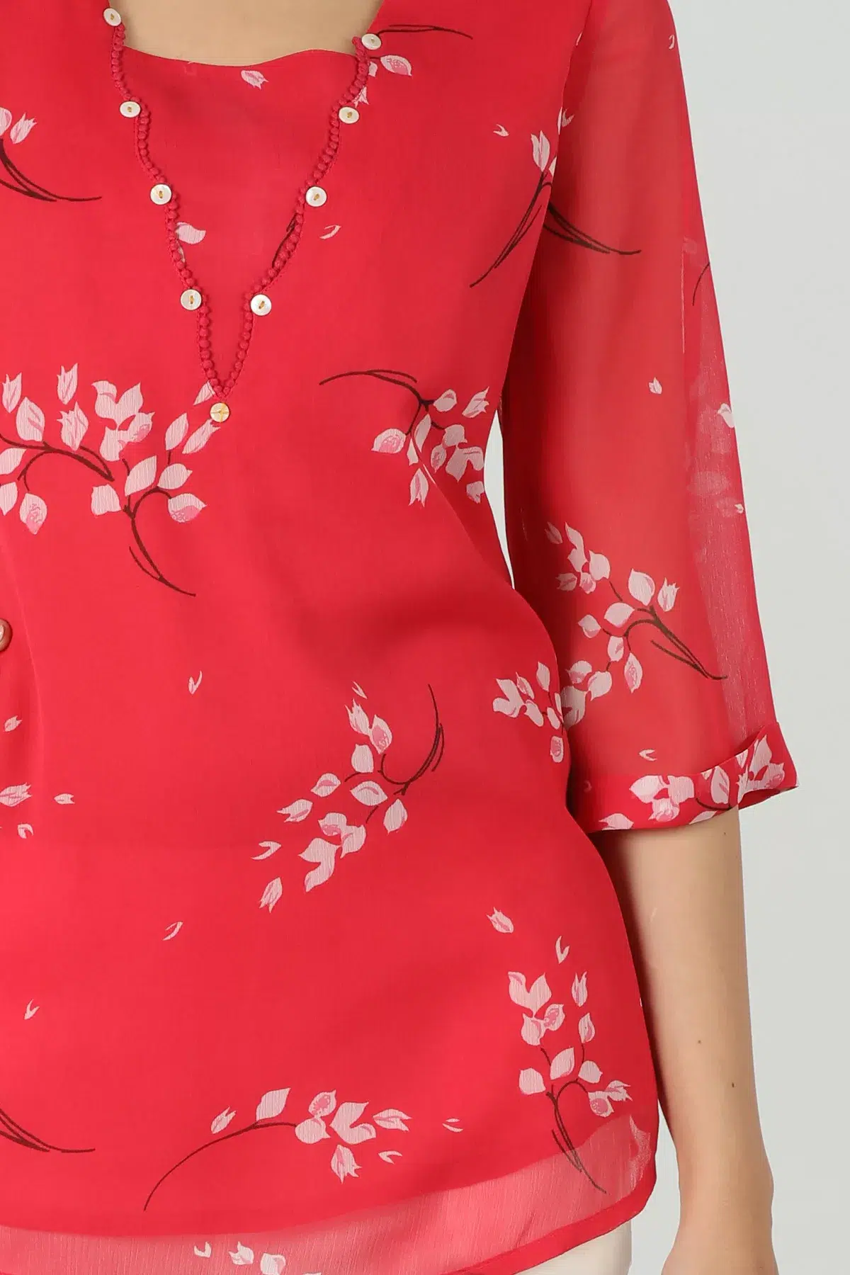 Printed Pink Top For Women