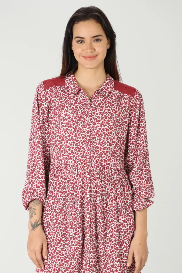 Red Printed Dress For Women