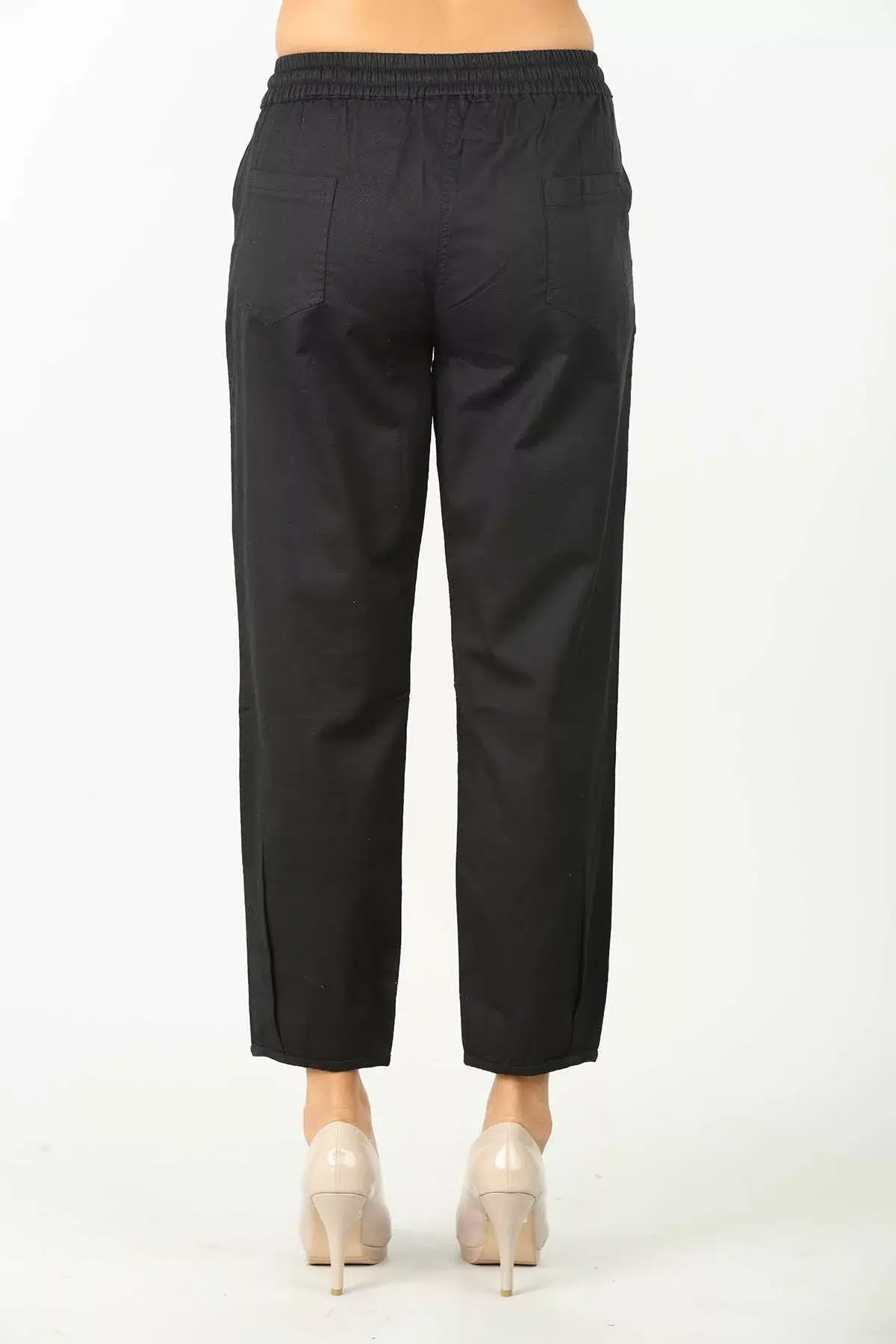 Solid Black Pant For Women