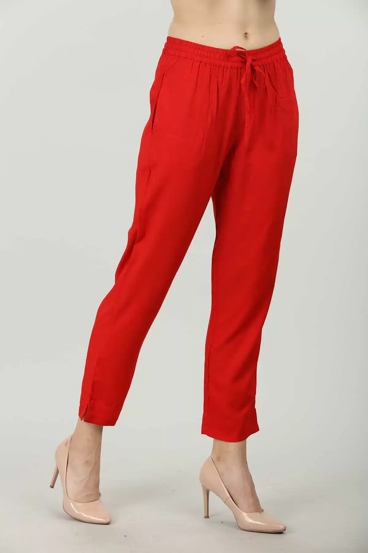 Red Palazzo Pants For Women