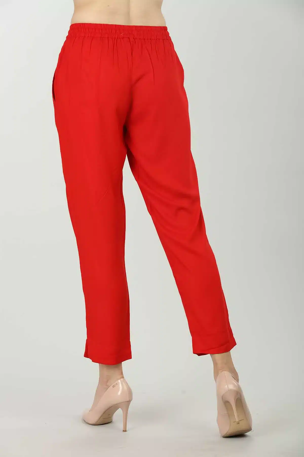 Red Palazzo Pants For Women