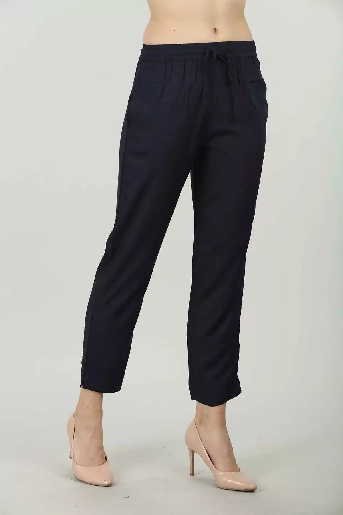 Dark Blue Palazzo Pants For Women