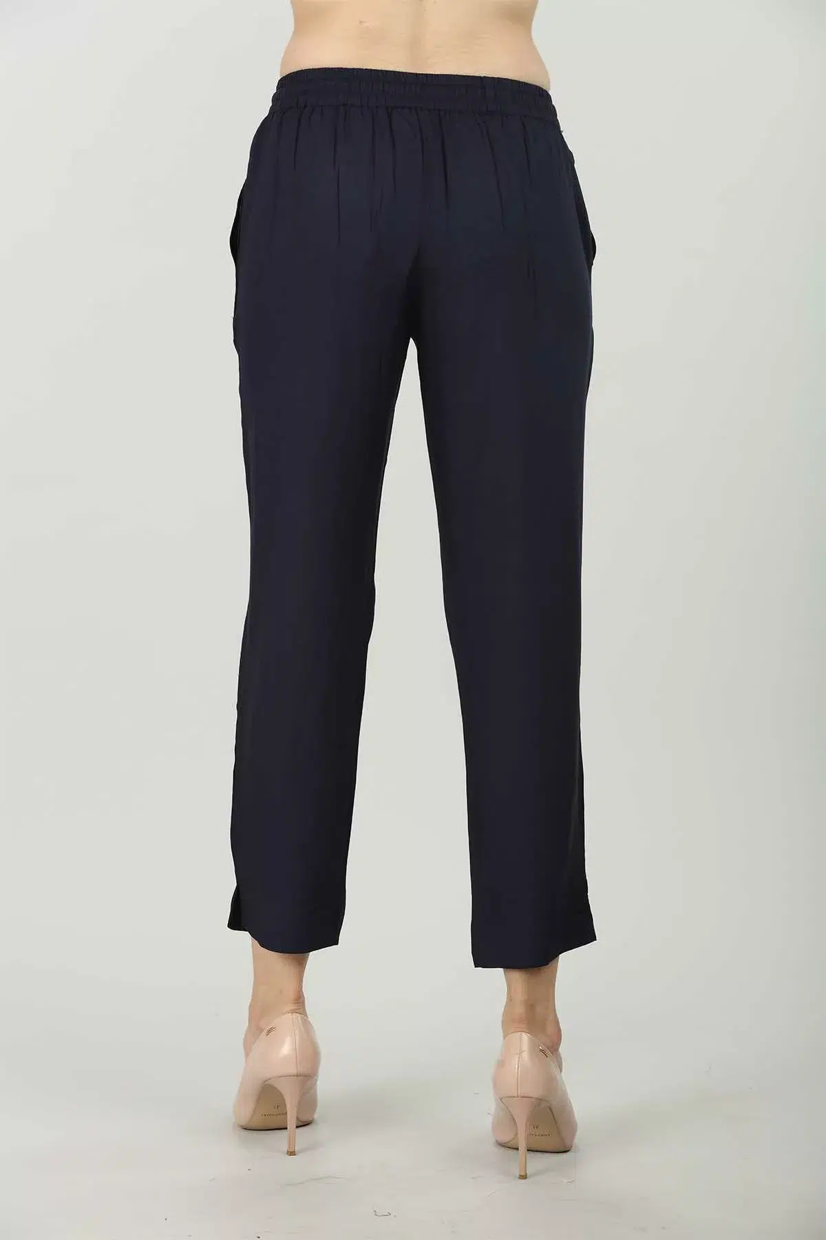 Dark Blue Palazzo Pants For Women
