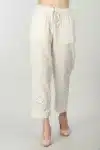 Off White Palazzo Pants For Women