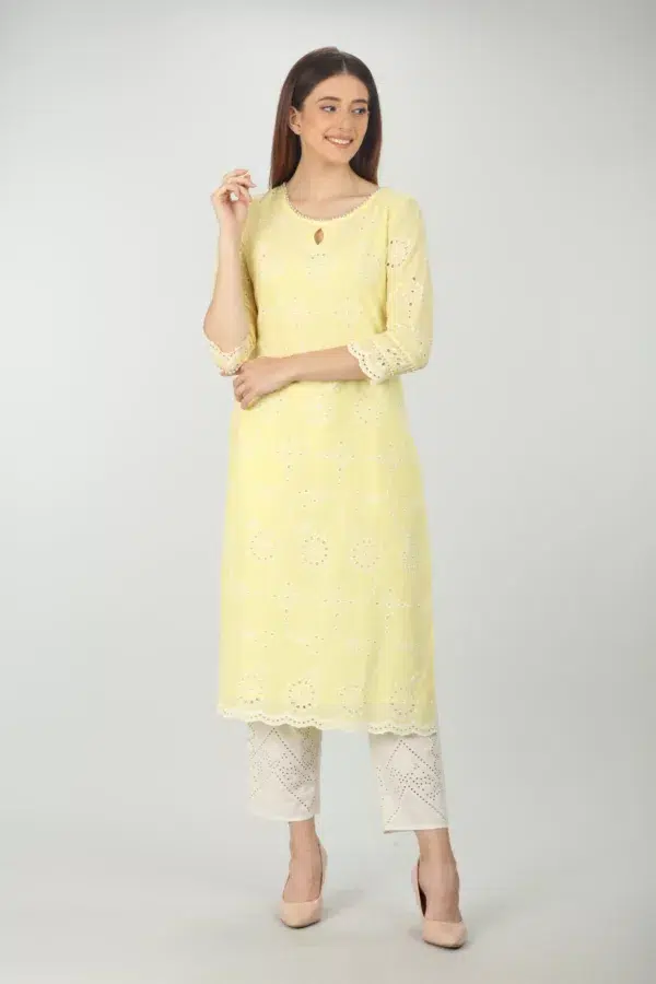 Off White Palazzo Pants For Women