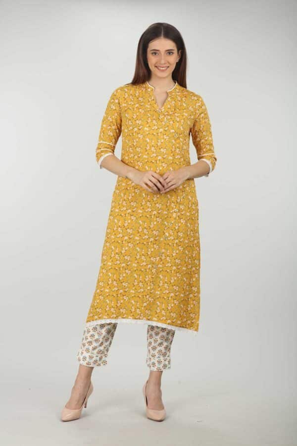Printed Cream Palazzo Pants For Women
