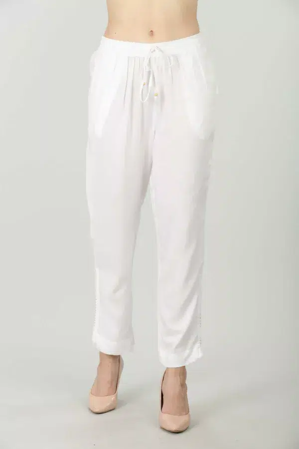 White Palazzo Pants For Women