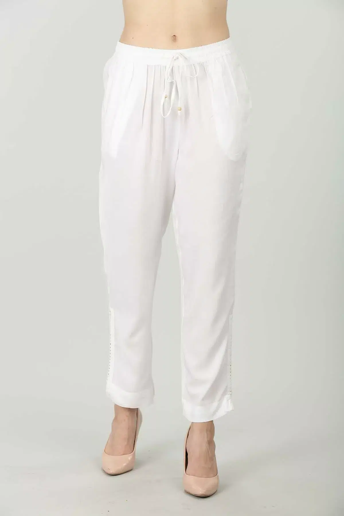White Palazzo Pants For Women