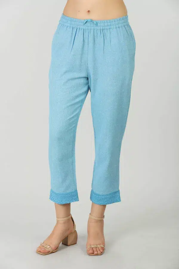 Pastel Blue Palazzo For Women