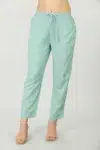 Seafoam Blue Palazzo Pants For Women