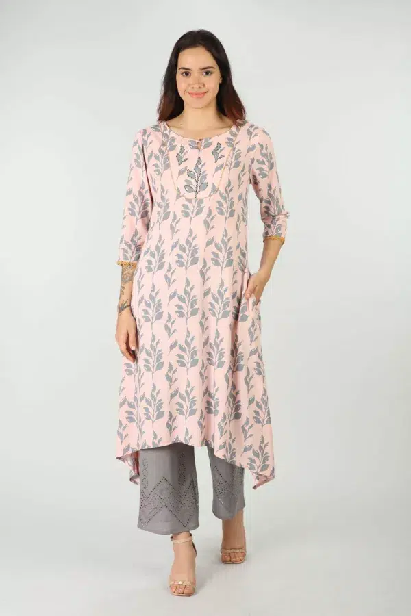 Grey Palazzo Pants For Women