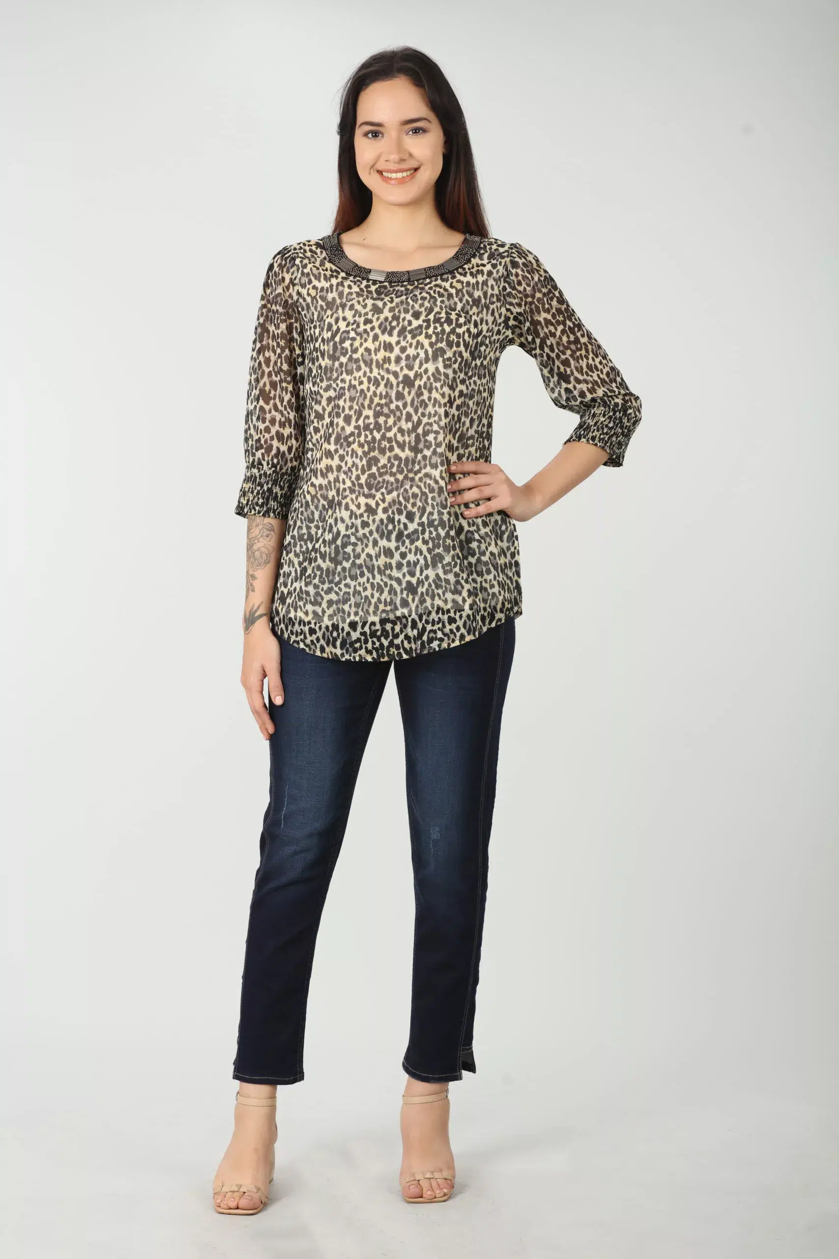 Blue denim with slim fit - Image 2
